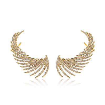 Brinco Ear Cuff Asa – Banho de Ouro 18k