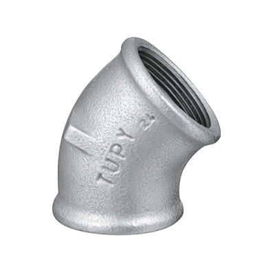 COTOVELO FERRO GALVANIZADO TUPY P 2.1/2X45