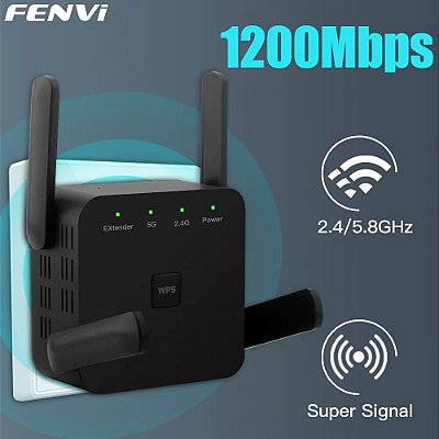 Fenvi - Repetidor WiFi AC1200 2.4G / 5G