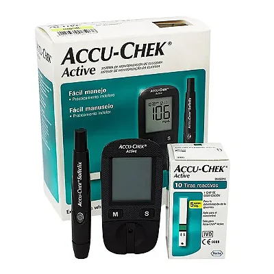 Medidor De Glicemia Accu Chek Active C/10 Tiras