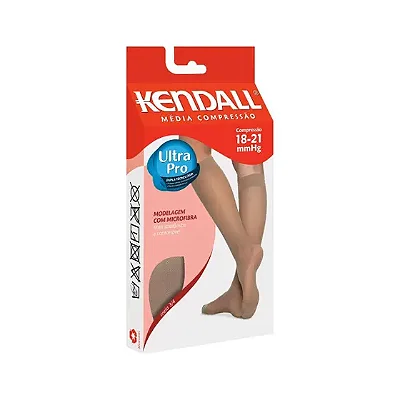 Meia de compressão Kendall 3/4 18-21 mmHg com ponteira