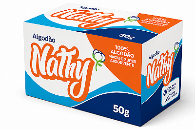 Algodão Nathy Hidrófilo Caixa 50g