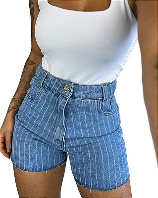 SHORTS JEANS LINHAS
