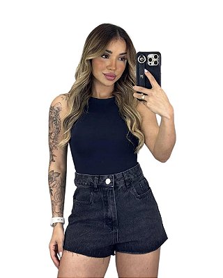 SHORTS JEANS ALL BLACK