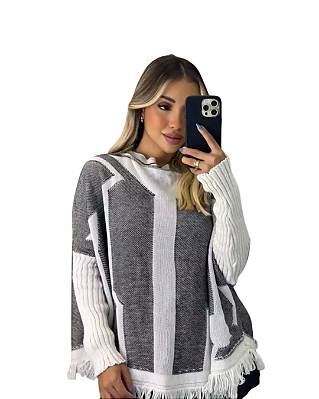 PONCHO FRANJA