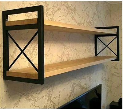 Prateleira Estilo Industrial 20x60 Não ENFERRUJA Não DESCASCA PINTURA