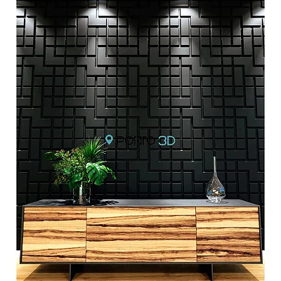 10 placas Decorativas para Parede 3D - 30x30cm Promoção - Vários Modelos disponíveis - Kit com 10 placas