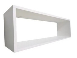 RACK SUSPENSO SIMPLES PARA TV APARADOR NICHO DECORAÇÃO QUARTO SALA COZINHA NICHO 90x20x20p RETANGULAR GRANDE MDF SALA Q