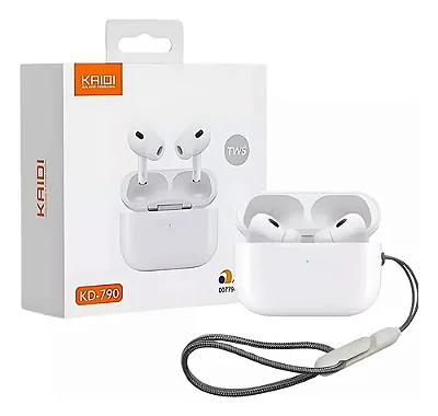 Fone de Ouvido Sem Fio Bluetooth Kaidi KD-790 – TWS Touch IPX4 4-5h de Uso + Standby Bluetooth 5.3 Estojo com Corda