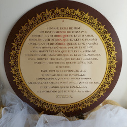 Portal de Luz Oraçao de São Francisco 55 cm