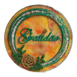 Portal de Luz Gratidão 33 cm