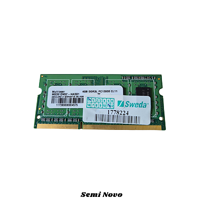 Memória Notebook 4gb Ddr3l Pc12800 Cl11