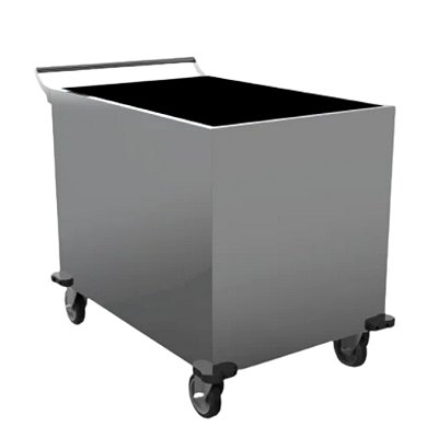 Carro para Transporte de Roupas Inox sem Tampa