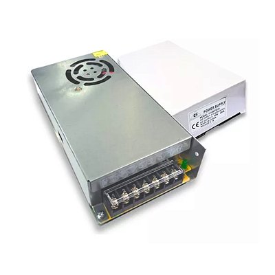 Fonte Chaveada Colmeia 12V 20A Bivolt C/Cooler Estabilizada LCQ Alimentação Universal para CFTV, LED, Som Automotivo