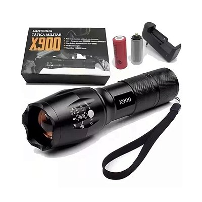 Lanterna Tatica Militar X900 Profissional