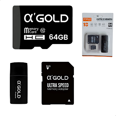 Cartão de Memoria Ultra Class 10 Full Hd Video UHS-I MicroSD 64G Original + Adaptador SD