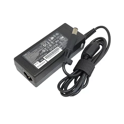 Fonte Carregadora de Energia Notebook HP 18.5V 3.5A 65W Plug 7.4mm x 5mm Plug Grosso Universal HP Compatível Modelos Pavilion Envy Compaq