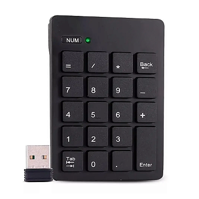 Teclado Numerico Sem Fio USB