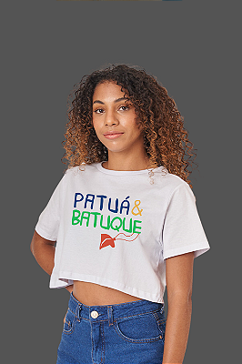 Cropped Patuá & Batuque - Proteção e Ritmo | Moda Afro-Brasileira