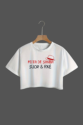 Cropped Feita de Samba, Suor e Axé | Força Feminina e Cultura Brasileira