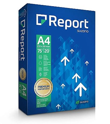 Papel Sulfite A4 75g Branco 500 Folhas - Report