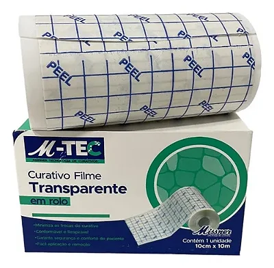 Curativo Filme Transparente em Rolo 10cmx10m - Missner