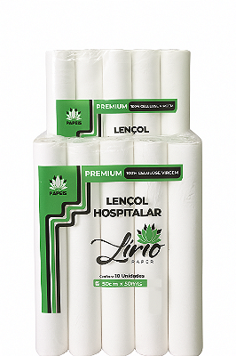 Lençol Hospitalar 70x50 Lírio Paper Premium | 100% Celulose Virgem