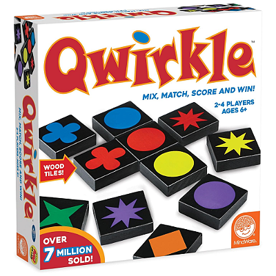 Qwirkle Original – Jogo de Estratégia com Peças de Madeira + Sacola | Bestseller Mundial para Todas as Idades