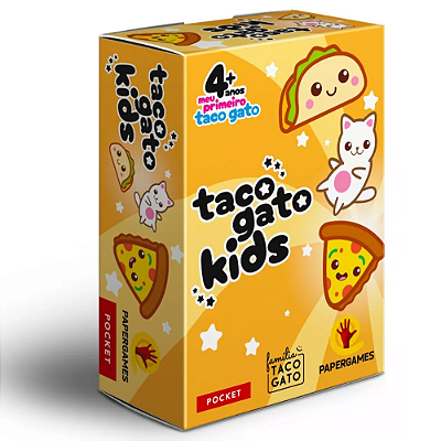 Jogo De Cartas Pocket Infantil Taco Gato Kids - Papergames
