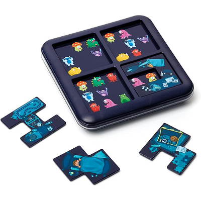 Monster Hide & Seek – Jogo Educativo SmartGames com 60 Desafios | Estimula Lógica e Concentração | Brinquedo 6+