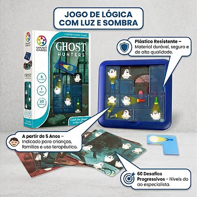 Jogo Lógica Caçadores Fantasmas Educativo Estímulo Cognitivo
