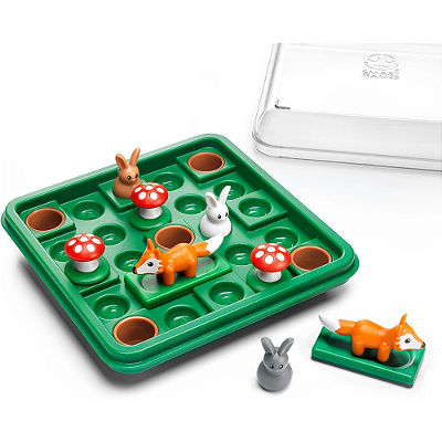 Jump In’ – Jogo de Raciocínio da SmartGames | Ajude os Coelhos a Se Esconder | 60 Desafios de Lógica – Idade 7+
