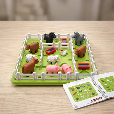 Jogo de Lógica Fazenda Separar Animais Desafios Inteligentes Raciocínio Cognitivo 5+