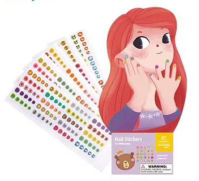 Adesivos para Unhas Infantil com +500 Tatuagens Coloridas | Nail Art Criativa – Tookyland 3+