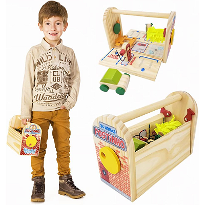 Postinho Infantil NewArt De Madeira Com Lava Rápido 3+