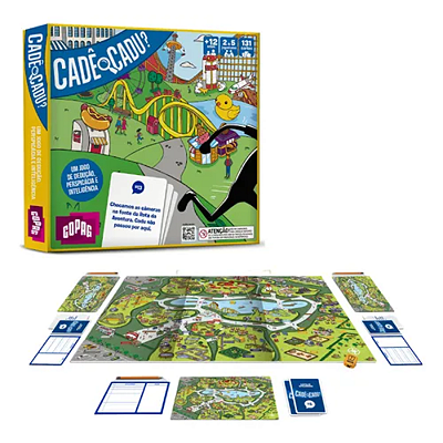Cadê o Cadu? – Copag | Jogo de Atenção e Percepção Visual com 40 Cartas | 5+