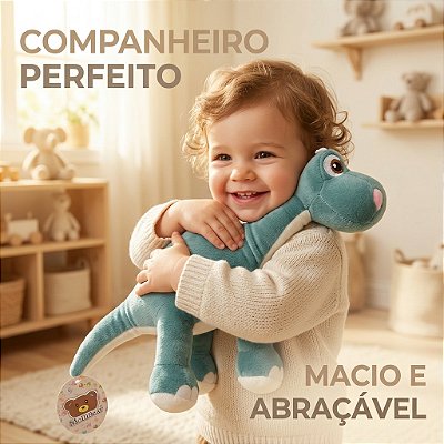 Bicho De Pelucia Dinossauro Floresta Macio Infantil 30cm