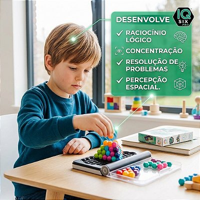 Brinquedo Jogo De Logica Raciocinio Quebra Cabeca Infantil3D