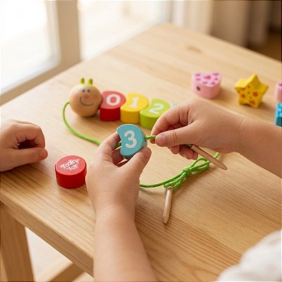 Brinquedo Educativo Números E Formas Em Madeira Criativo