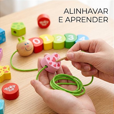 Brinquedo Educativo Números E Formas Em Madeira Criativo
