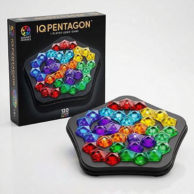 Jogo de Lógica e Estratégia com 120 Desafios Brinquedo Educativo 14+