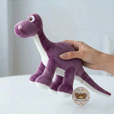 Bicho De Pelucia Dinossauro Floresta Macio Infantil 30cm Roxo