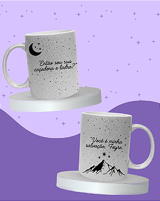 Caneca Glitter - Caçadora e Ladra