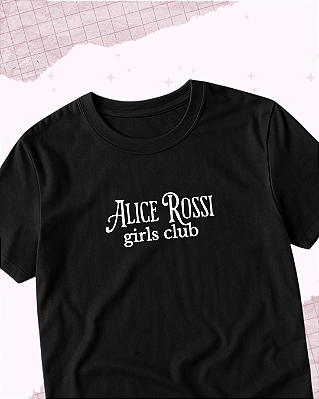 Camiseta e Cropped "Alice Rossi"