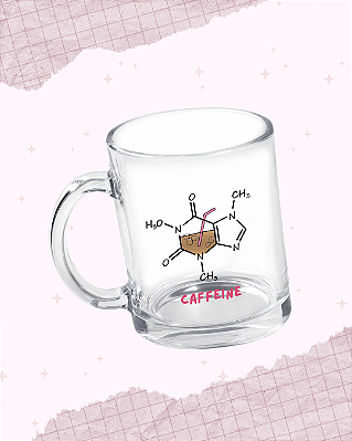 Caneca Vidro "Caffeine"