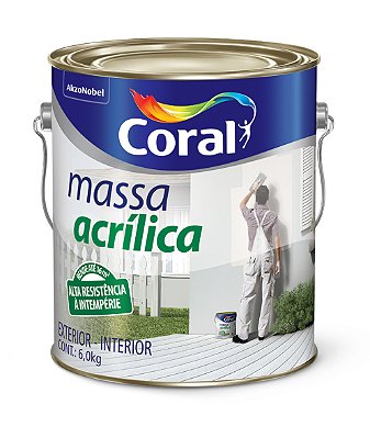 MASSA ACRILICA PREMIUM 5,7KG CORAL 7542