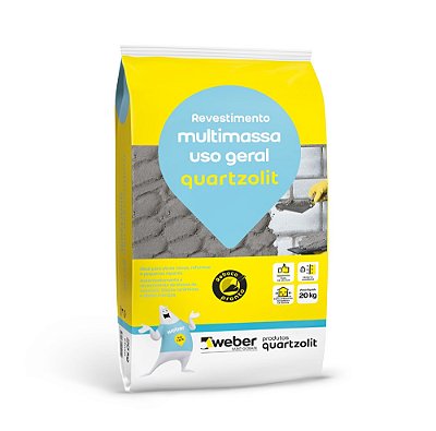 ARGAMASSA MULTIMASSA MASSA PRONTA QUARTZOLIT 20KG