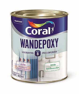 CATALISADOR FUNDO AMINA 0,9L WANDEPOXY CORAL 2559
