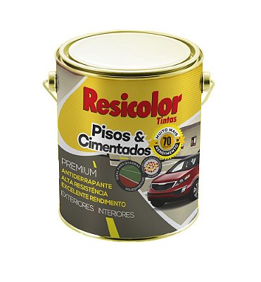CINZA ESCURO PISO 3,6L ACET CHUMBO RESICOLOR 64