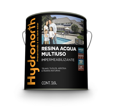 RESINA INCOLOR 3,6L BRIL AGUA HYDRONORTH 6348